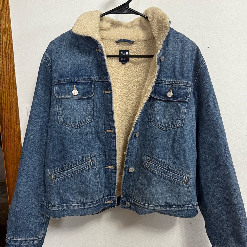 GAP Denim Jacket with Soft Cream Interior